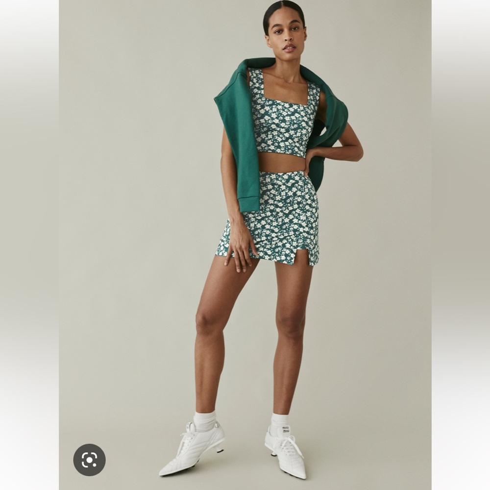 NWOT Reformation Nina Skort in Cilantro Size Medium